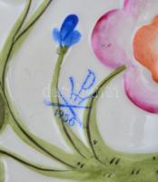 Herendi gyümölcs mintás kínáló. Kézzel festett, jelzett, hibátlan 11x8 cm