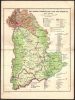 cca 1930 Magyarország vármegyéi, lapozható kétoldalas térképek, általában 2-4 megye egy térképen, ös...