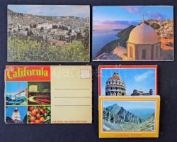 22 db MODERN leporellolap dobozban: külföldi városok / 22 modern leporellocards in a box: European and worldview towns