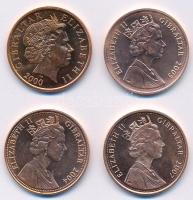 Gibraltár 2000-2007. 2p (4xklf) T:1,1- (PP)
Gibraltar 2000-2007. 2 Pence (4xdiff) C:UNC,AU (PP)