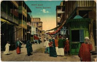 Port Said, Native Quarters, street, folklore (tiny pinhole)