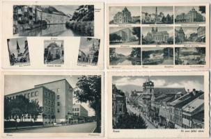 Kassa, Kosice - 4 db régi képeslap / 4 pre-1945 postcards