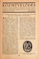1924 Közművelődés. A magyar műveltség szervezését és terjesztését szolgáló folyóirat. I. évf. 1.-2.,...