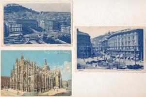 7 db RÉGI olasz város képeslap / 7 pre-1945 Italian town-view postcards