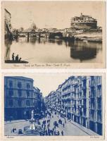 7 db RÉGI olasz város képeslap / 7 pre-1945 Italian town-view postcards