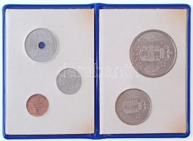 Dánia 1973. 5ö-5K (5xklf) forgalmi sor tokban T:1,1- Denmark 1973. 1 Ore - 5 Kroner (5xdiff) coin set in case C:UNC,AU