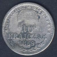 1869GyF 10Kr Ag "Magy.kir.váltó.." T:3 ph. ü.