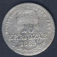 1869KB 10Kr Ag "Magy.kir.váltó.." T:3-