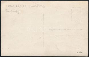 1921 Tábori mise celebrálása a biatorbágyi vasútállomáson IV. Károly király visszatérési kísérlete i...