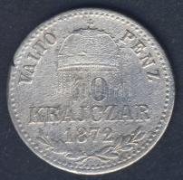 1872KB 10Kr Ag "Magy.kir.váltó.." T:3- ph.