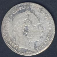 1869KB 20kr Ag "Magy.kir. váltó" T:3/4+ kis ph