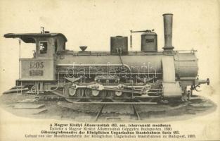 Magyar Királyi Államvasutak (MÁV) 483. sor. tehervonatú mozdonya. Gőzmozdony kiadása / Hungarian State Railways cargo locomotive