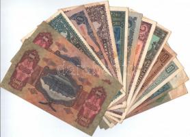 Vegyes 14db-os pengő bankjegy tétel T:III,III-