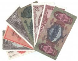 8db-os vegyes korona és pengő tétel, közte fordított címeres 1.000.000AP T:II--III-