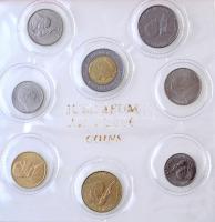 Vatikán 1987-1998. 20L-500L 8klf db szuvenír forgalmi sor, T:vegyes Vatican 1987-1998. 20 Liras - 500 Liras 8 different coins in souvenir set C:different