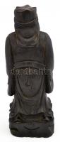 Kínai bölcs. Faragott keményfa szobor. 25 cm