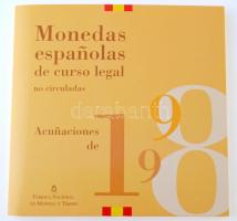 Spanyolország 1998. 1P-500P 8klf db díszcsomagolásban T:BU
Spain 1998. 1 Pesetas - 500 Pesetas 8 di...