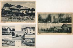 16 db főleg RÉGI magyar város képeslap, vegyes minőség / 16 mostly pre-1945 Hungarian town-view postcards