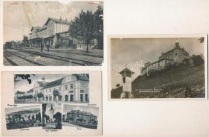 8 db RÉGI történelmi magyar város képeslap, vegyes minőség / 8 pre-1945 historical Hungarian town-view postcards from the Kingdom of Hungary
