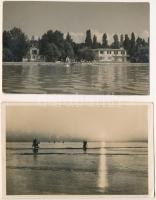 Balaton - 5 db régi fotó képeslap / 5 pre-1945 photo postcards
