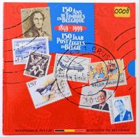 Belgium 1999. "150 éves a belga postabélyeg" 50c-50Fr 10klf db, 2 klf nyelven (flamand, il...