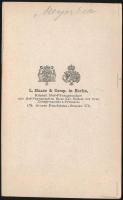 cca 1860 Férfi egész alakos műtermi portréja L. Haase & Com berlini műterméből, keményhátú fotó,...
