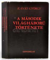 Ránki György: A második világháború története. Bp.,1982., Gondolat. 3. kiadás. Kiadói egészvászon-kötés, kiadói papír védőborítóban, jó állapotban.