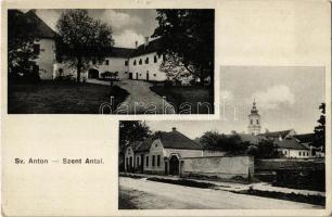 Szentantal, Svaty Anton, Sväty Anton; kastély, templom / castle, church (EK)