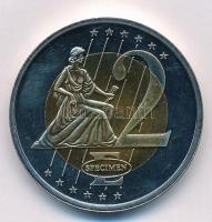 Vatikán 2010. 2E "XVI. Benedek" próbaveret T:1 kis patina
Vatican 2010. 2 Euro "Bene...