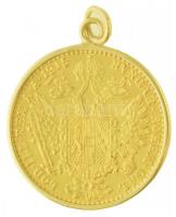 Ausztria 1915. Dukát Au "Ferenc József" utánveret  (3,49g/0.986) fülezett, jelzetlen Au fo...