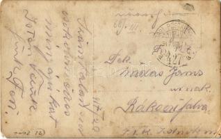 1917 Első világháborús osztrák-magyar katonák légvédelmi gépfegyverrel / WWI K.u.K. soldiers with an...