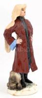 Jelzés nélkül: Sivatagi harcos. Kézzel festett, jelzett, kopásokkal 21 cm