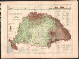 cca. 1892-93, össz. 14 db térkép az Athenaeum kézi lexikonából: 1 db Magyarország közigazgatási, tör...