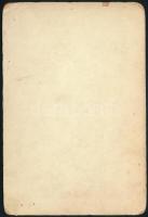 cca 1888 Vetsera Mária Alexandrina (1871-1889) bárónő, Rudolf trónörökös szeretőjének keményhátú fot...