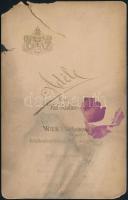 cca 1890 Habsburg József Ágost (1872-1962) főherceg és felesége Auguszta főhercegnő, keményhátú fotó...