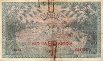 Jugoszlávia 1919. 20D 80Kr fny-sal(11x) T:II/III,III