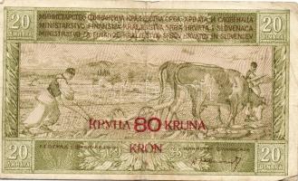 Jugoszlávia 1919. 20D 80Kr fny-sal(11x) T:II/III,III