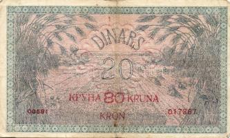 Jugoszlávia 1919. 20D 80Kr fny-sal(11x) T:II/III,III