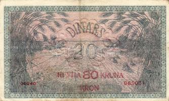 Jugoszlávia 1919. 20D 80Kr fny-sal(11x) T:II/III,III