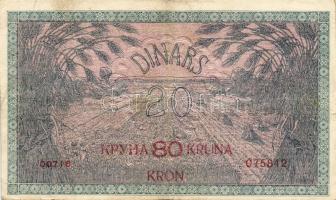 Jugoszlávia 1919. 20D 80Kr fny-sal(11x) T:II/III,III