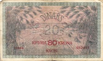 Jugoszlávia 1919. 20D 80Kr fny-sal(11x) T:II/III,III