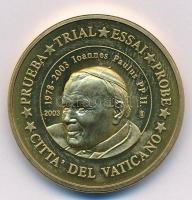 Vatikán 2003. 50c II. János Pál próbaveret T:1 patina Vatican 2003. 50 Cents John Paul II trial strike C:UNC patina