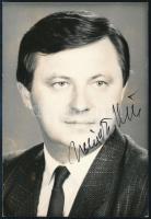 Németh Miklós (1948-) egykori miniszterelnök aláírt fotója / Miklos Németh former prime minister autograph on his photo
