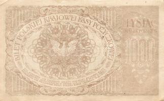 Lengyelország 1919. 1000M(5x) T:II+,II,II/III