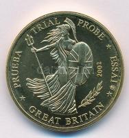 Nagy-Britannia 2002. 20c Britannia próbaveret T:1 Great Britain 2002. 20 cents Britannia trial strike C:UNC