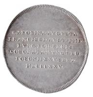 Habsburg Birodalom 1825. "Karolina Auguszta magyar királyné pozsonyi koronázása" Ag zseton...