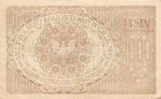 Lengyelország 1919. 1000M(6x)egymásutáni sorszámokkal T:II+