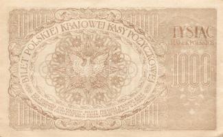 Lengyelország 1919. 1000M(6x)egymásutáni sorszámokkal T:II+