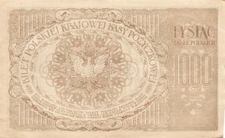 Lengyelország 1919. 1000M(6x)egymásutáni sorszámokkal T:II+