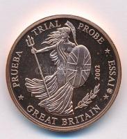 Nagy-Britannia 2002. 5c Britannia próbaveret T:1 fo. Great Britain 2002. 5 cents Britannia trial strike C:UNC spotted